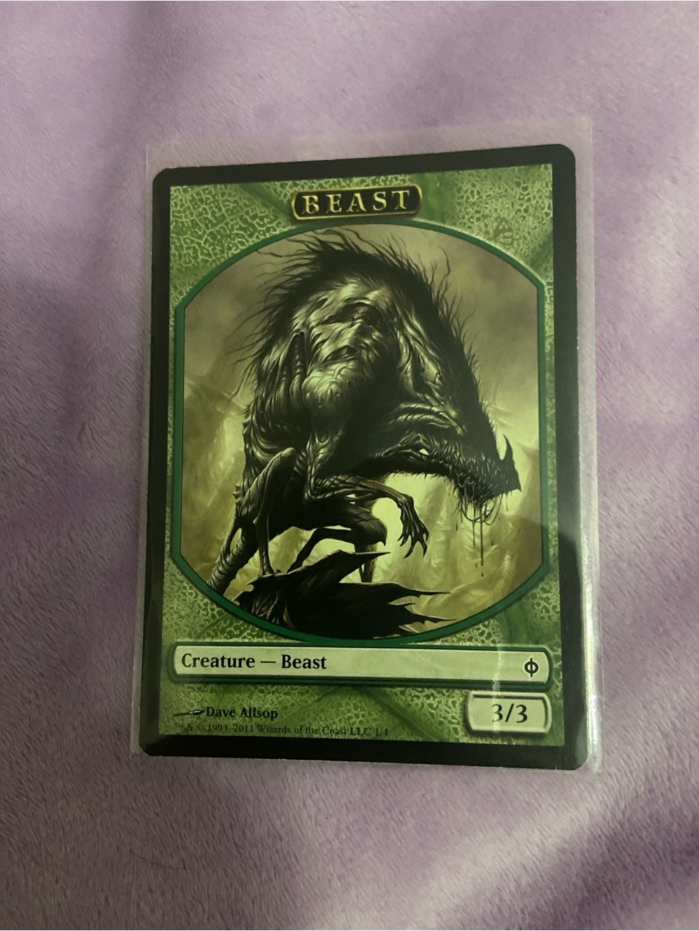 Magic: The Gathering Beast Creature Card - Green